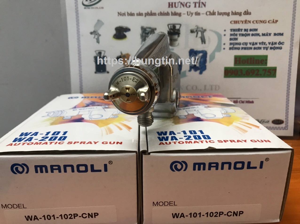 Thiết bị phun sơn tự động Manoli WA-101-102P